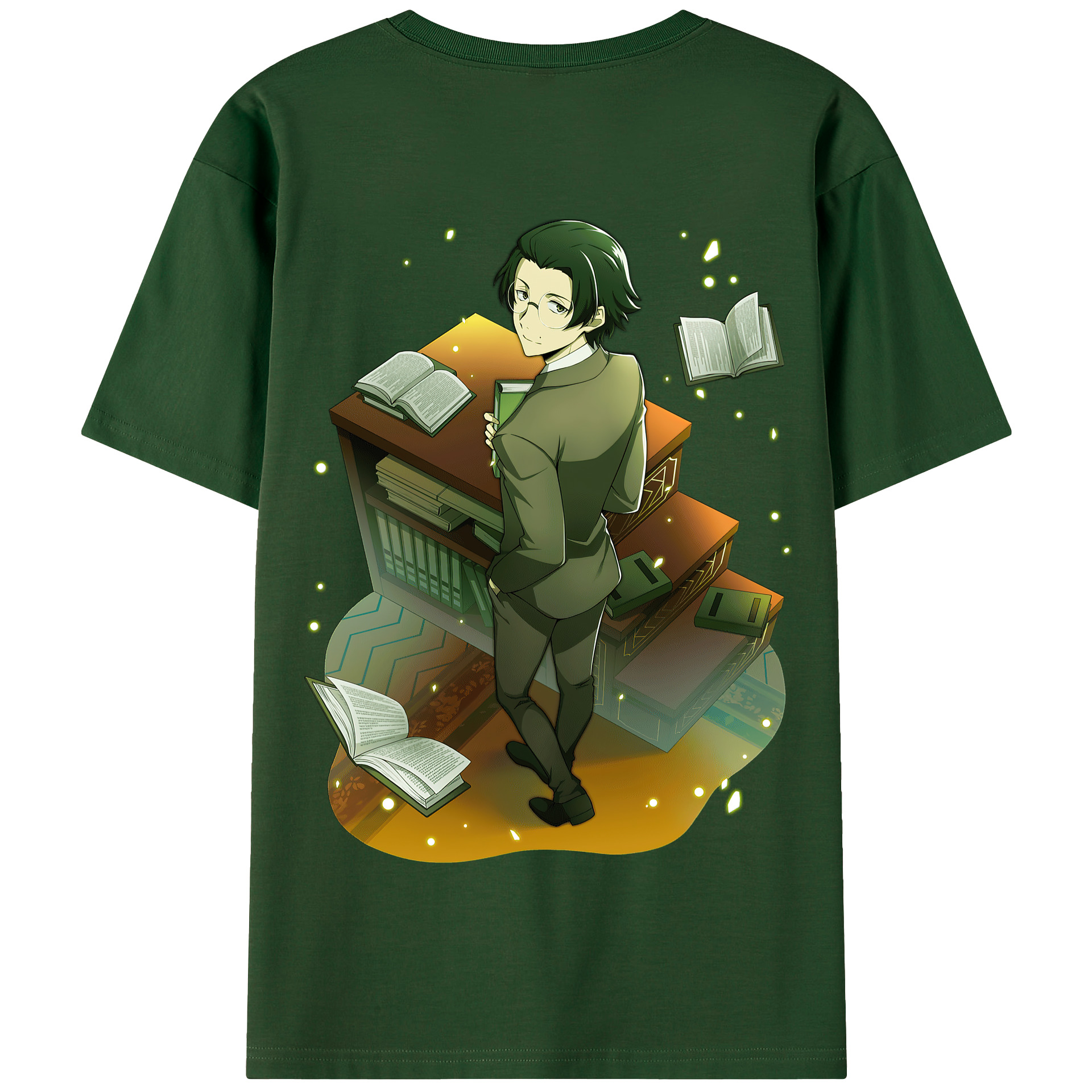 （画像用） 文豪ストレイドッグス Bungo Stray Dogs 綿100％半袖Tシャツ（背面プリント）